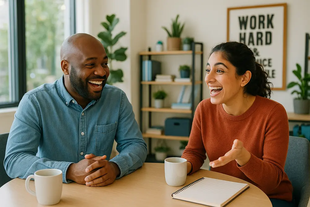 Lachen erlaubt: Wie Sie humorvolle Mitarbeitergespräche führen