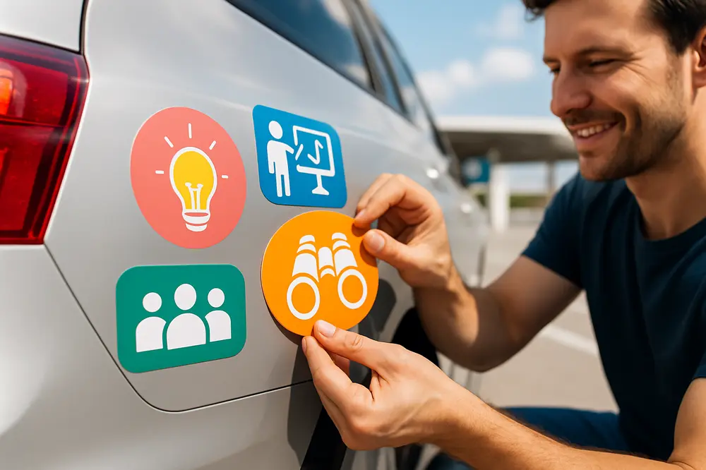 Mitarbeiter gesucht: Aufkleber fürs Auto als innovative Rekrutierungslösung