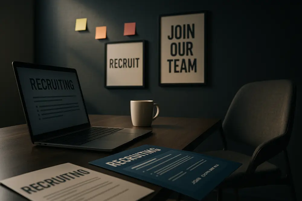 Rekrutierung kreativ gestalten: Mit dem perfekten Recruiting Plakat Talente ansprechen